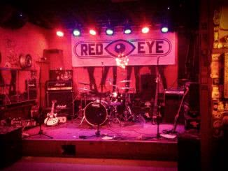 Die Bühne vor dem Auftritt von Red Eye im Sonic Ballroom